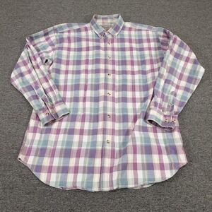 Bogari Studio Shirt Mens XL Multicolor Plaid Button Down Long Sleeve Casual